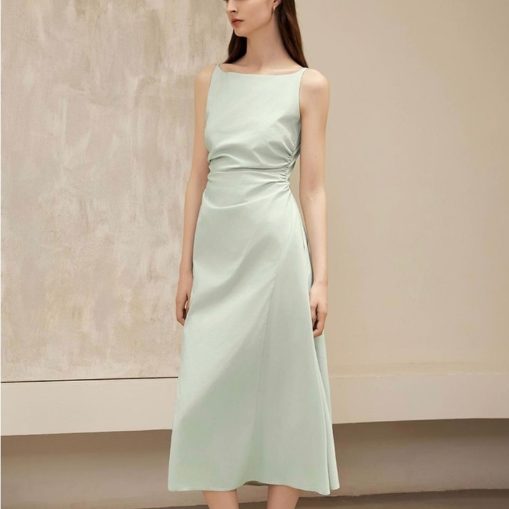 YY I am brand Cinched Waist Slip Dress Mint Green